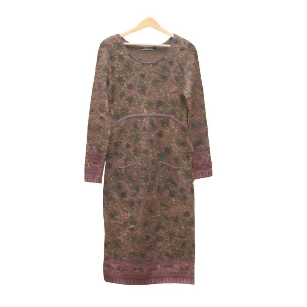 Pima Cotton Purple Sweater Knit Dress